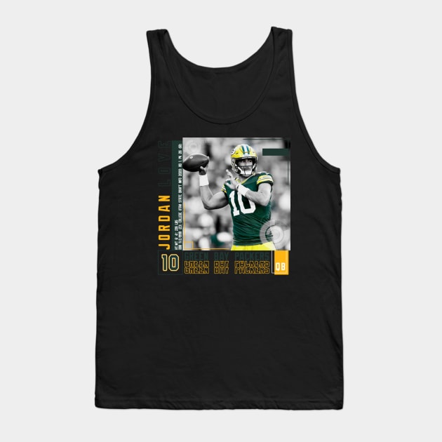 Jordan Love Paper Poster Tank Top by art.Hamdan